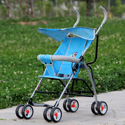 廠家直銷淘寶代發簡易兒童車 便攜折疊，可坐可躺的嬰兒手推傘車